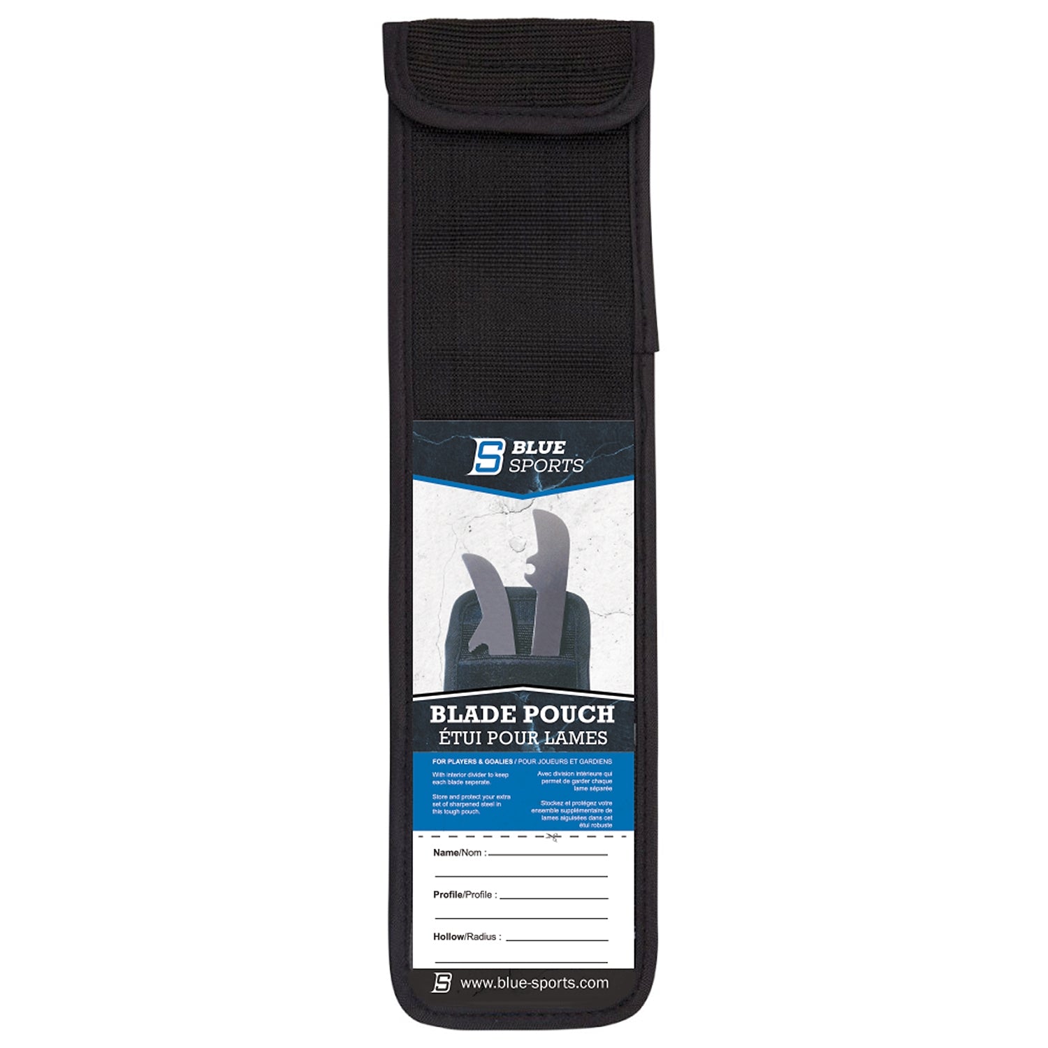 Kufentasche für Schlittschuhe Eisen Blade Bag schwarz 1 Paar